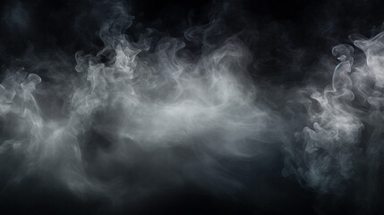 Fototapeta na wymiar Real smoke explodes outwards with an empty center.