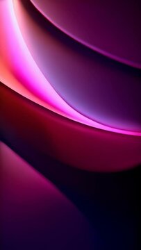 Abstract bright Red silk fabric blowing in the wind flowing concept.purple curve waves abstract background and Flow Dynamic Transition for Motion Animation