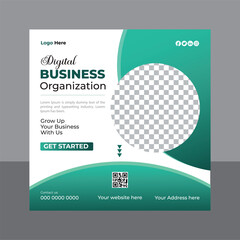 Business corporate social media banner or instagram post template