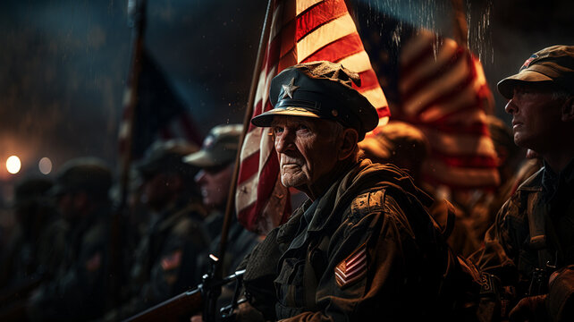 Veterans day,gathering of war veterans