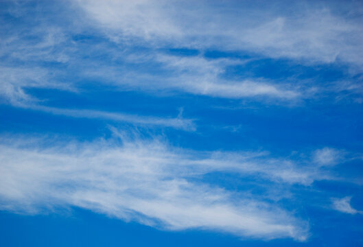 Clouds on a blue sky.