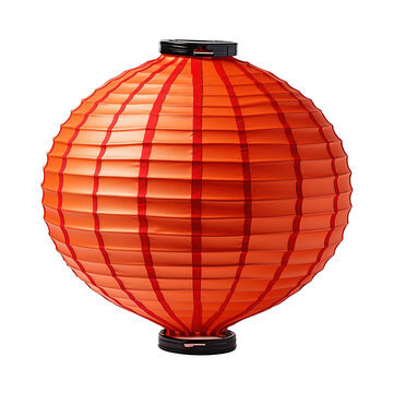 red chinese lantern for new year isolated on transparent