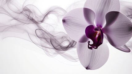 Fototapeta premium colorful flowers with a smoke motif