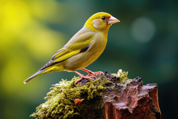 Greenfinch bird close-up