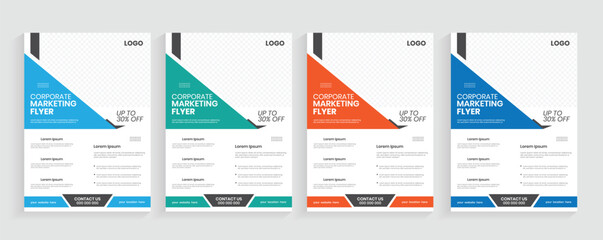 Corporate business creative a4 adviser modern flier, best marketing style company promotion flyer, a4 leaflet vector with a minimal handout concept layout
