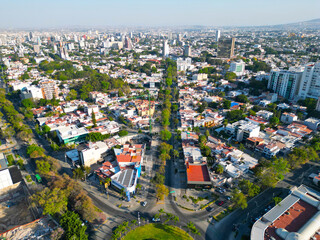 Aerial Perspective: Glorieta Pedro Ogazon in Guadalajara - Drone's View