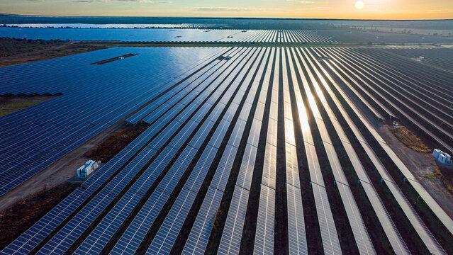 Aerial of Solar Farm in Babcock/Webb