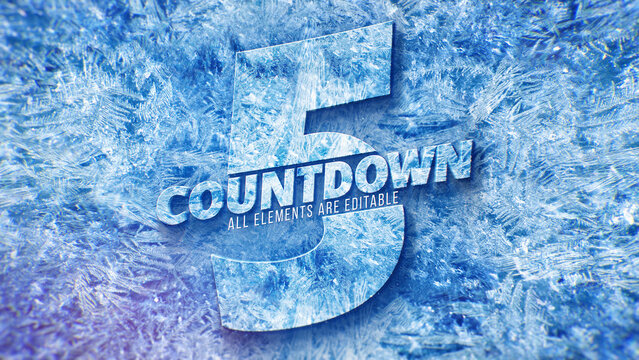 Ice Countdown Winter Logo Opener