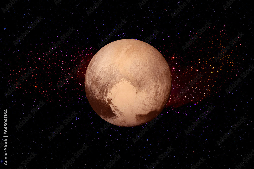 Canvas Prints pluto. gorgeous planet of the solar system. the elements of this image furnished by nasa.