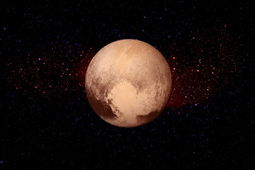 Naklejka premium Pluto. Gorgeous planet of the solar system. The elements of this image furnished by NASA.