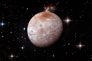Pluto. Gorgeous planet of the solar system. The elements of this image furnished by NASA.