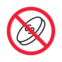 No cash icon. Forbidden payment icon. No money vector sign. Prohibited cash payment vector icon. Warning, caution, attention, restriction casinocoins flat sign design. Do not pay dollar coin pictogram
