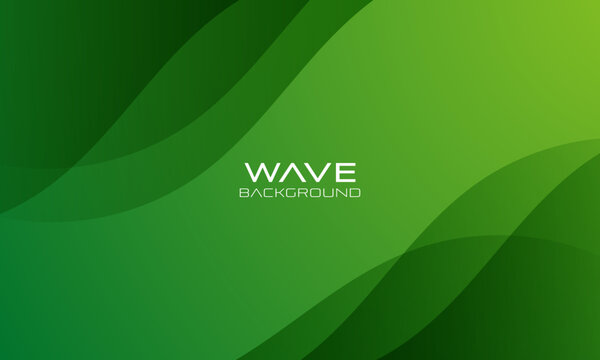 Abstract green background. Dynamic curve composition. Modern green pattern backdrop. vector illustration
