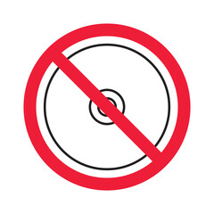 No cash icon. Forbidden payment icon. No money vector sign. Prohibited cash payment vector icon. Warning, caution, attention, restriction casinocoins flat sign design. Do not pay dollar coin pictogram