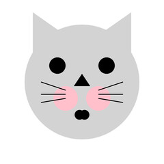 cat, emoji, grey cat, emoji cat, funny cat
