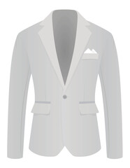 Grey business tuxedo. vector illustration
