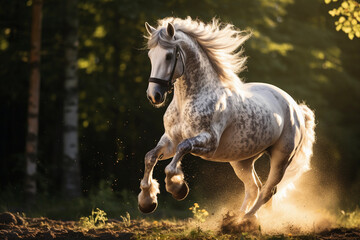Galloping Majestic Horse