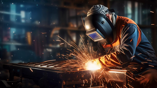 portrait of a welding guy 
