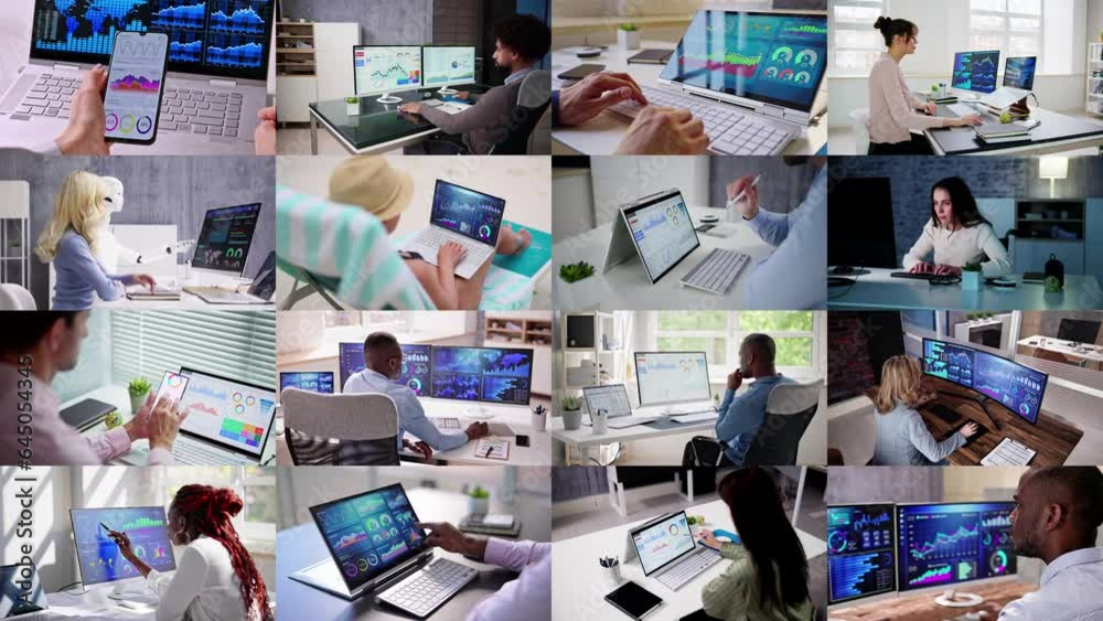 Poster Data Analysts Using Data Analytics KPI