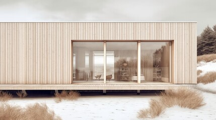 Peaceful house middle of the forest. Far away the city noise. Where you can live with your family safety and love. Generative AI Technology 
