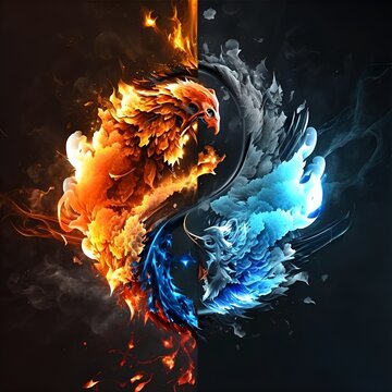 Fire and Ice: A Phoenix Yin-Yang