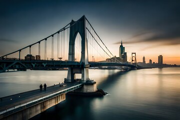 Fototapeta premium bridge at night