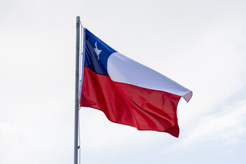 Fototapeta na wymiar Bandera Chilena, emblema nacional.
