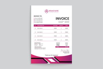 Naklejka premium Elegant and modern letterhead design