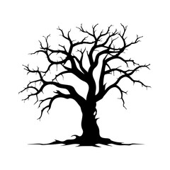 Spooky haunted tree