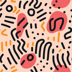 Seamless Colorful Doodle Lines Pattern.

Seamless pattern of Doodle Lines in colorful style. Add color to your digital project with our pattern!