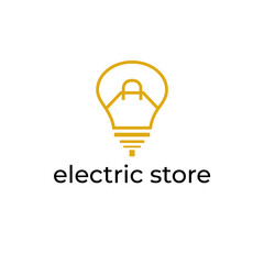 electric store abstract vector logo