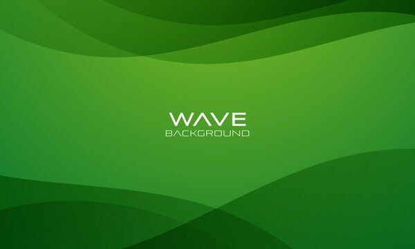 Abstract green gradient background. Dynamic curve composition. green pattern backdrop. vector illustration