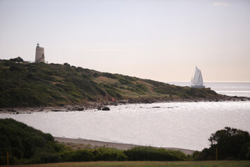 lighthouse on the island of island Spain 