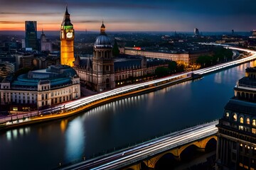 Obraz premium houses of night