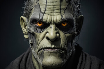 Portrait of the Frankenstein monster