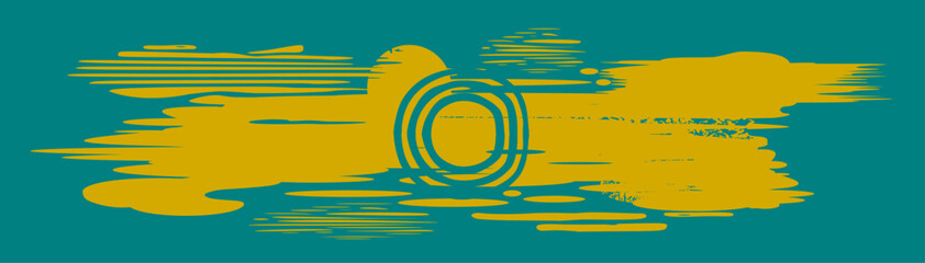 Obraz premium Abstrakte handgezeichnete Vektor Pinselstriche