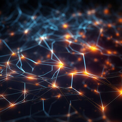 neural network, world wide web, electronic technologies, abstract background