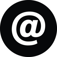 At sign icon vector . Email address sign icon