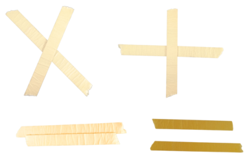 white adhesive torn tape sgin