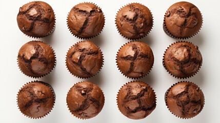 Image of freshly baked chocolate muffins.