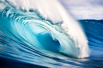 Blue Ocean Wave Background