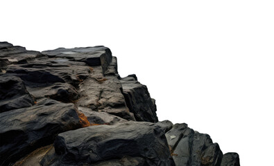 Fototapeta na wymiar POV of a cliff top edge. transparent PNG file.