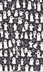 ghost pattern design for halloween day 