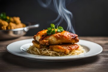 Fototapeta premium grilled chicken wings
