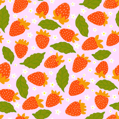 seamless background with berries
