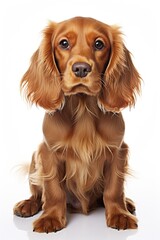 Cute cocker spaniel dog portrait