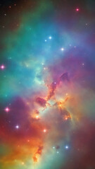 A staller nebula in the deep space - AI Generative