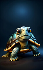 Fototapeta premium Cute turtle illustration.
