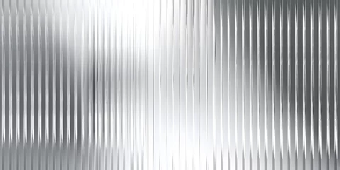Zelfklevend Fotobehang Patterned glass texture background. Light reflection displacement texture with fluted 3d glass effect © Kodjovi