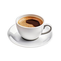 Cup of Coffee Isolated on a Transparent Background